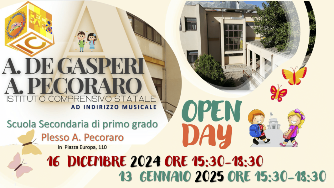 OPEN DAY–16 Dicembre